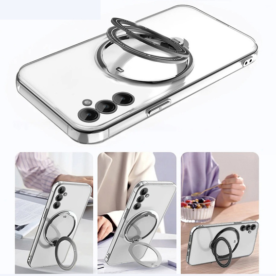 Magnetic Case for Samsung Galaxy S25+ Plus, for MagSafe, black
