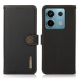 KHAZNEH RFID case for Xiaomi Redmi Note 13 Pro 5G, Litchi Texture, black