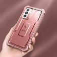 Armored case for Samsung Galaxy S21 FE, Dexnor Full Body, pink rose gold