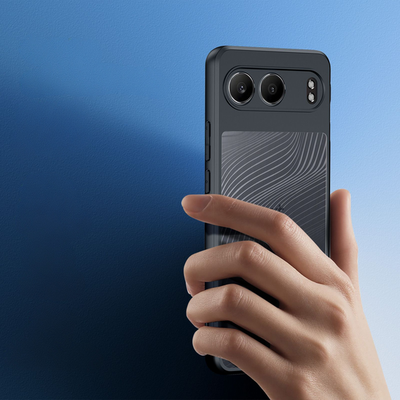 DuxDucis case for OnePlus Nord 4, Aimo case, transparent / black