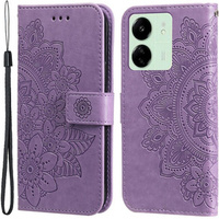 Flip case for Xiaomi Redmi 13C / Poco C65, Mandala Flower, purple