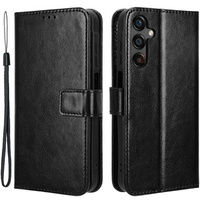 Flip case for Samsung Galaxy A25 5G, Crazy Horse Wallet, black
