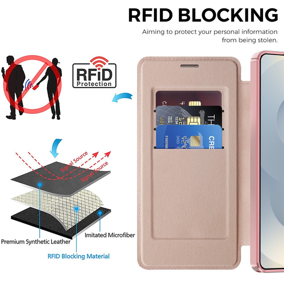 RFID Wallet MagSafe flip case with camera protection for Samsung Galaxy S26 Ultra