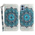 Flip case for Motorola Moto E22 / E22i, Wallet mandala, white