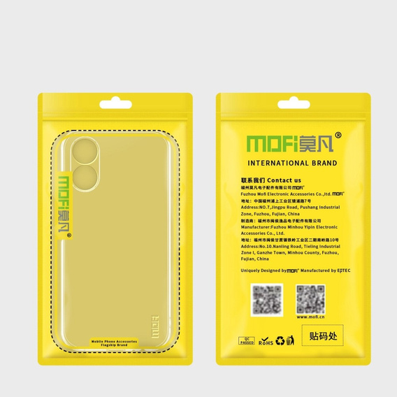 MOFI Case for Oppo A17, thin, transparent