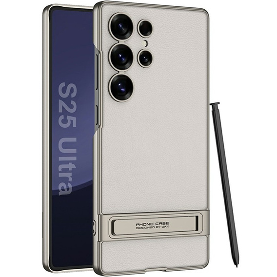 Case for Samsung Galaxy S25 Ultra, GKK Leather, black