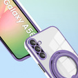 Magnetic Case for Samsung Galaxy A56, for MagSafe, purple + 9H Glass