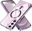 Case for Samsung Galaxy S22, Electro MagSafe, purple + Screen Glass