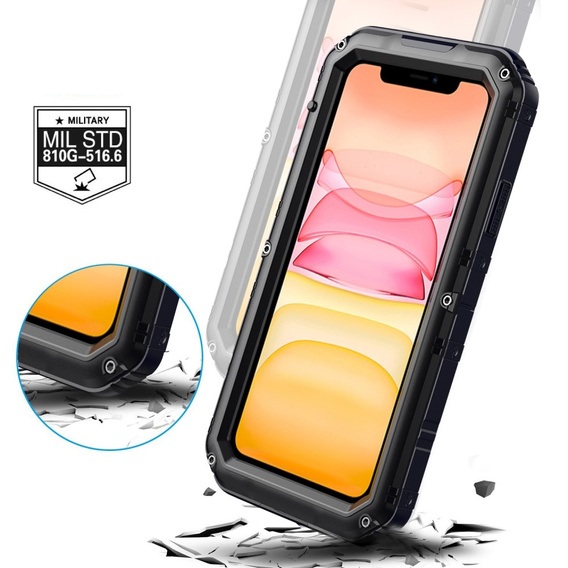Armored case for iPhone 11, R-JUST, black