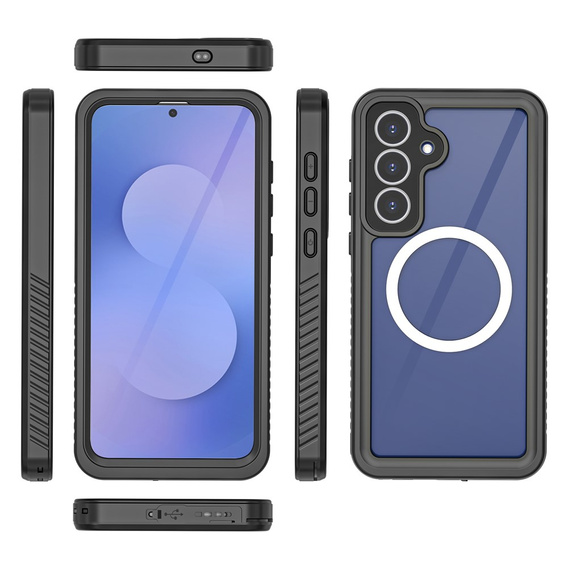 Redpepper IP68 waterproof case with 360° protection and MagSafe for Samsung Galaxy S25 FE