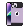 ERBORD MagSafe Cam Slider Case, purple + screen protector for iPhone 13 / iPhone 14