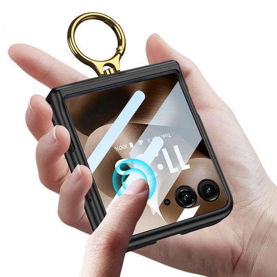 Case with stand and hinge protection for Motorola Razr 60 Ultra 5G