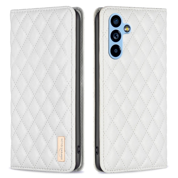 Flip case for Samsung Galaxy A54 5G, Wallet, BINFEN COLOR, white