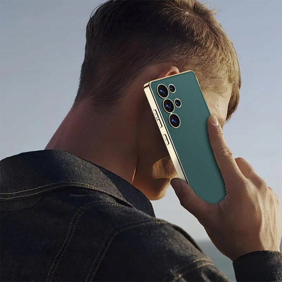 Case for Samsung Galaxy S25 Ultra, GKK Leather, green