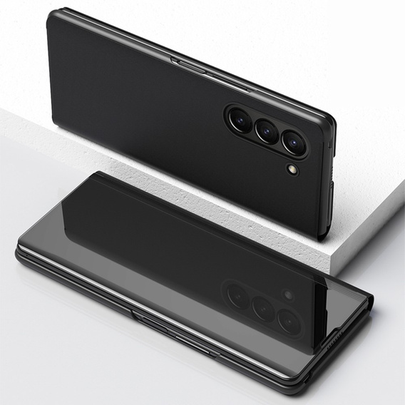 Case for Samsung Galaxy Z Fold 5 5G, Clear View, black