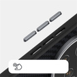 ABEEL Case for Xiaomi 15 Ultra, Carbon Fiber, for MagSafe, black