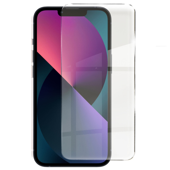 Case for iPhone 13, for MagSafe, ERBORD Matt Case, purple + Screen Glass