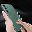 Case for Samsung Galaxy A36, ColorMag, for MagSafe, green + 9H tempered glass