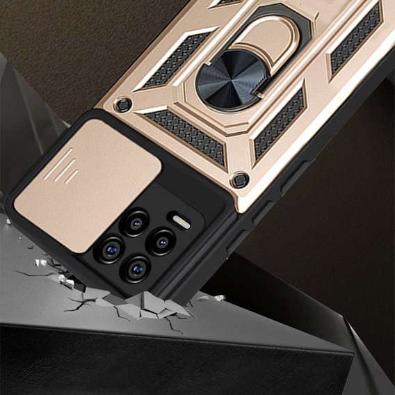 Case for Realme 8 / 8 Pro, CamShield Slide, gold