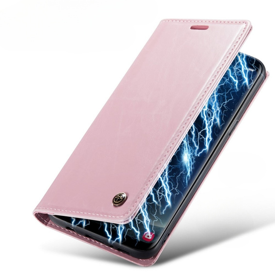 CASEME flip case for Samsung Galaxy S8, Waxy Textupink, pink