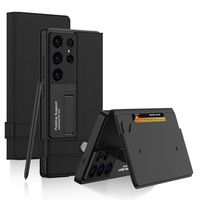 Flip case for Samsung Galaxy S25 Ultra, GKK Card Slot Wallet, black