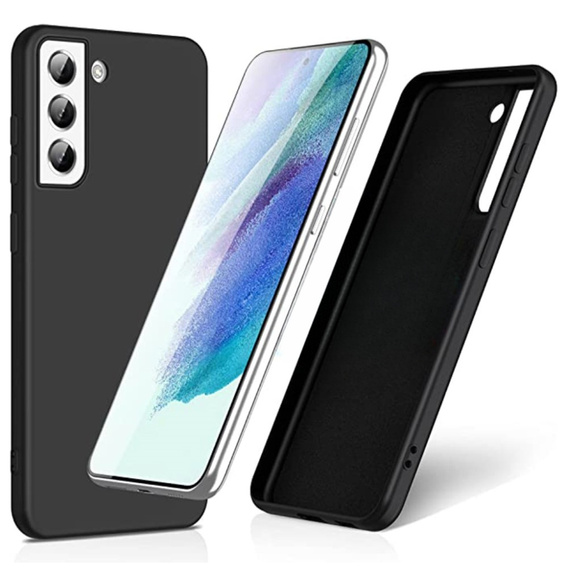 Case for Samsung Galaxy S21 FE 5G, Silicone MagSafe, black