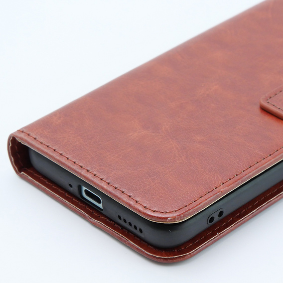 Flip case for Xiaomi 13T / 13T Pro, Crazy Horse Wallet, brown