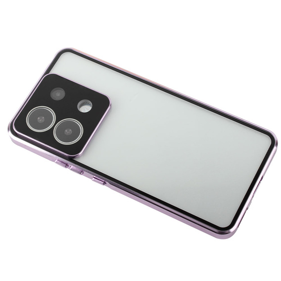 Case for Xiaomi Redmi Note 13 Pro 5G, Magnetic Dual Glass, purple