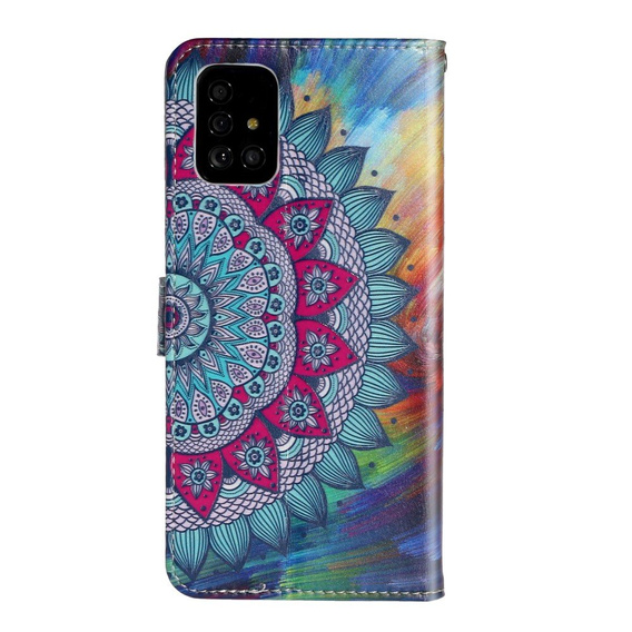 Flip case for Samsung Galaxy A51, Wallet, Mandala Flower