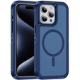 Case with frame for iPhone 15 Pro, for MagSafe, blue