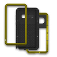 Love Mei Case for Samsung Galaxy S10+ Plus, armored with glass, yellow