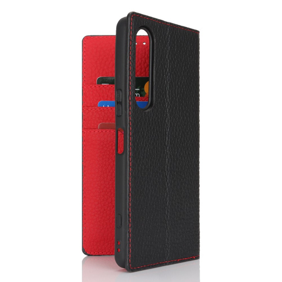 Leather case for Sony Xperia 1 VI, ERBORD Grain Leather, black