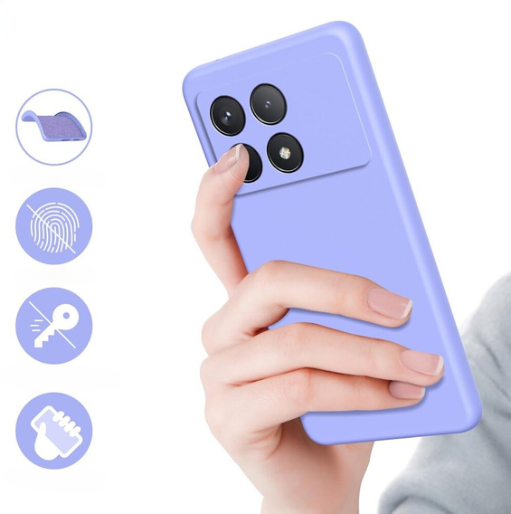 Case for Xiaomi Poco F6 Pro, Silicone Lite, purple