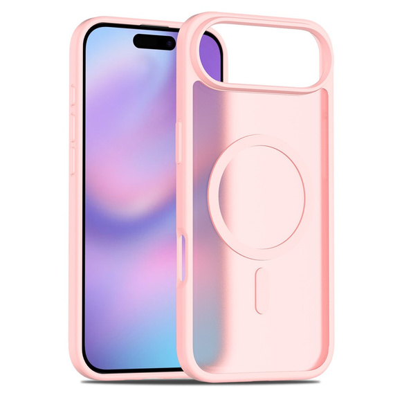 Matt Case for iPhone Air, for MagSafe, translucent pink