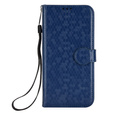Flip case for Motorola Moto G86 Power 5G, Wallet Rhombus, blue