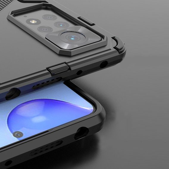 Case for Xiaomi Redmi Note 11 Pro 4G / 5G, Military kickstand, blue