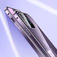 Case for iPhone 14 Pro, Magnetic Dual Glass, purple