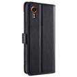 Flip case for Samsung Galaxy Xcover 7, Wallet Zipper Pocket, black