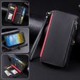 Flip case for Xiaomi Redmi 14C / Xiaomi Poco C75, Wallet Zipper Pocket, black