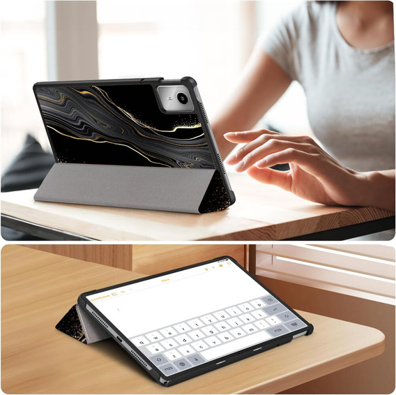 Case for Lenovo Tab M11, Smartcase, Marble 5#