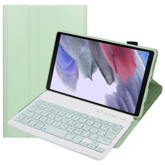 Case + keyboard Samsung Galaxy Tab A7 Lite 8.7 T220 / 225, light green