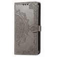 Flip case for Huawei nova 8i, Mandala, grey