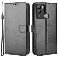 Flip case for Infinix Hot 12i 4G, Crazy Horse Wallet, black
