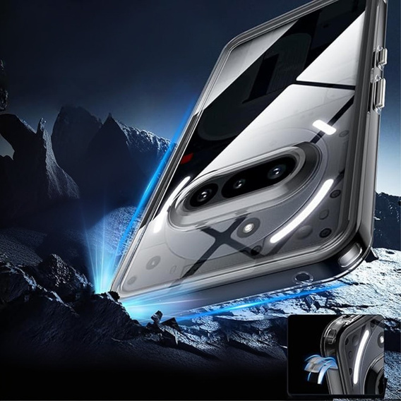Case for Nothing Phone 3a, Fusion Hybrid, transparent
