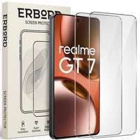 2x Tempered Glass for Samsung Galaxy A15 4G / A15 5G / M15, ERBORD 9H Hard Glass for phone screen