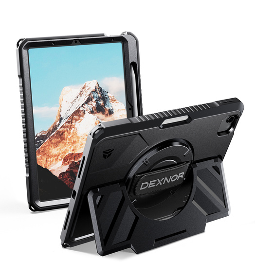 Dexnor 360° case with strap and stylus holder for iPad Air 11" 2025/2024 (7th/6th gen.)