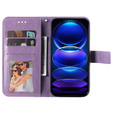 Flip case for Xiaomi Redmi Note 12 5G / POCO X5 5G, Mandala Flower, purple
