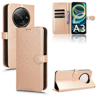 Flip case for Xiaomi Redmi A3, Wallet Rhombus, pink