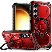 Case for Samsung Galaxy S23, Heavy Duty Ring, red