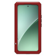 Love Mei Case for Xiaomi 15, armored with glass, red
